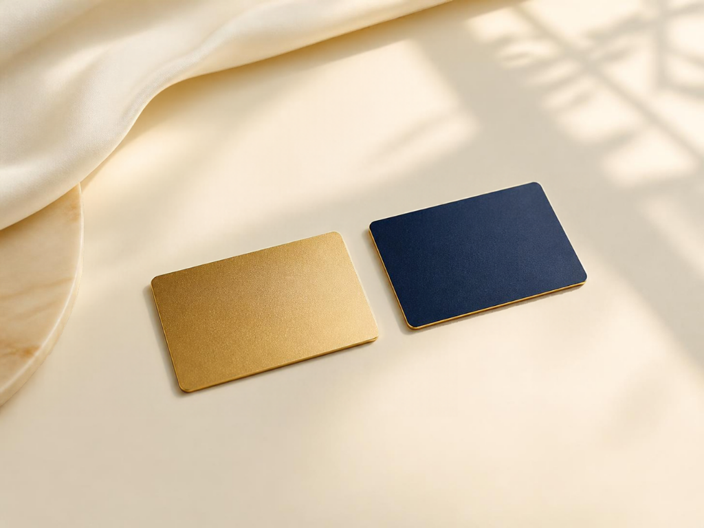 Gold and deep blue credit cards side by side, cover for the Amex Gold vs Chase Sapphire Preferred comparison
